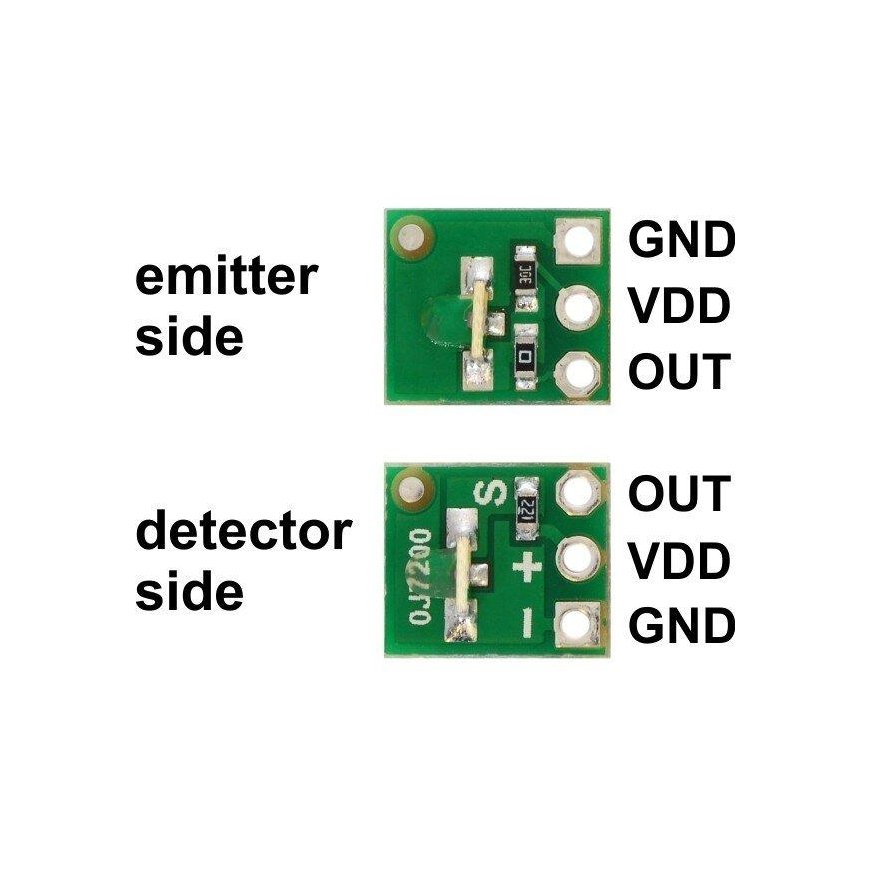 Peegeldussensor QTR-L-1A, analoog (x2), Pololu 2454 – 3