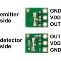 Peegeldussensor QTR-L-1A, analoog (x2), Pololu 2454 Peegeldussensor QTR-L-1A, analoog (x2), Pololu 2454