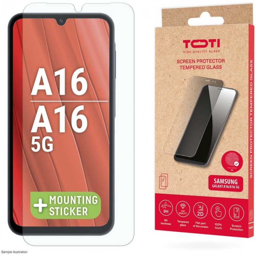 Toti TEMPERED stikla 2D ekrāna aizsargs