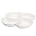 Lumarko REGULAR 4-PART DISH 26.5CM CREAM PORCELAIN Lumarko REGULAR 4-PART DISH 26.5CM CREAM PORCELAIN