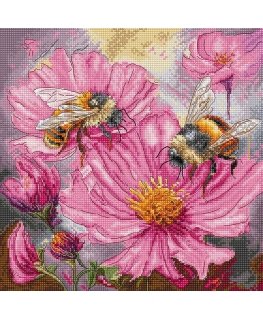 Letistitch Ristikko-ompelusetti "Hunajaketjut" 23x23 cm SLETIL9933