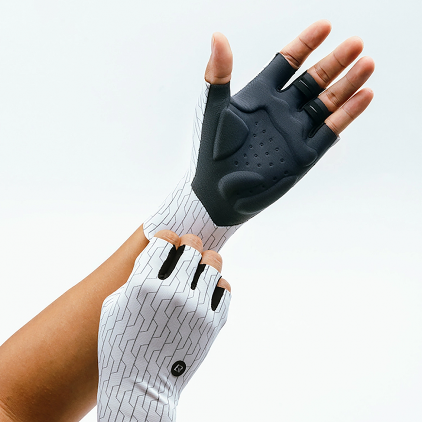 Rockbros maanteerattasõidu kindad suurus: XL - valge/ must – 2