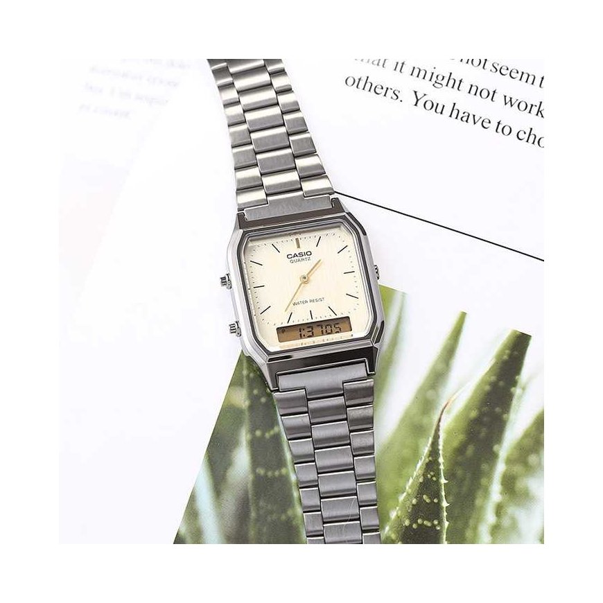 CASIO Vintage AQ-230GG-9A UNISEX PULKSTEŅS + KASTE – 4
