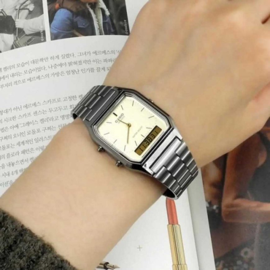 CASIO Vintage AQ-230GG-9A UNISEX WATCH + BOX – 5