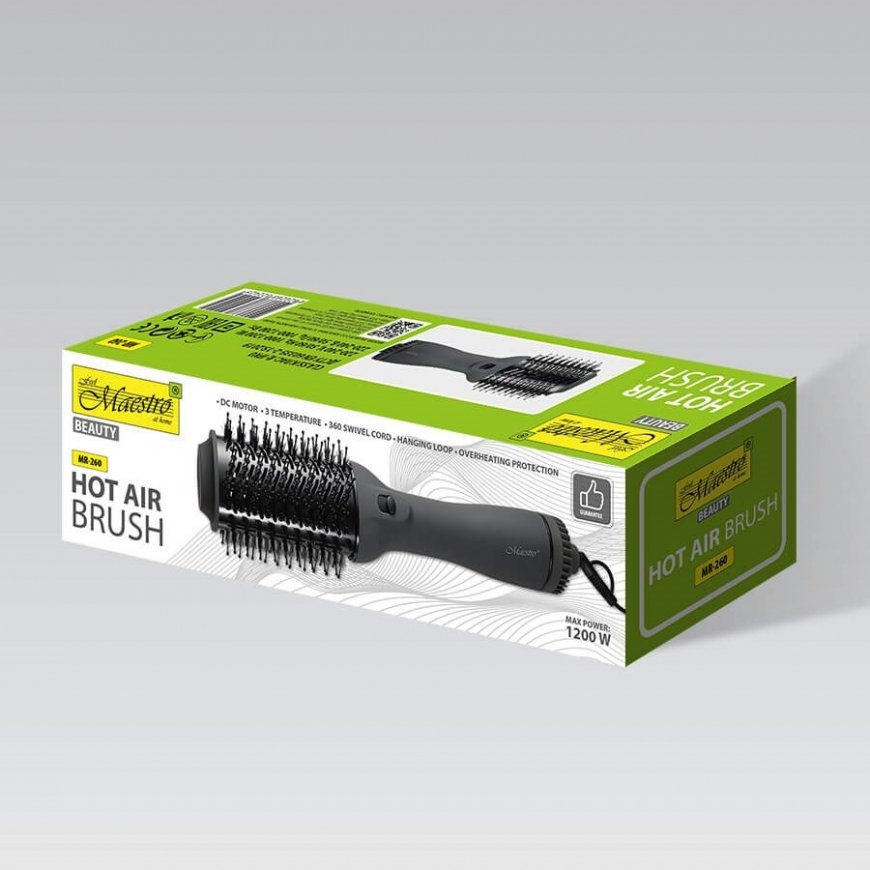 Hiustenkuivaaja-harja 1200W MAESTRO MR-260
