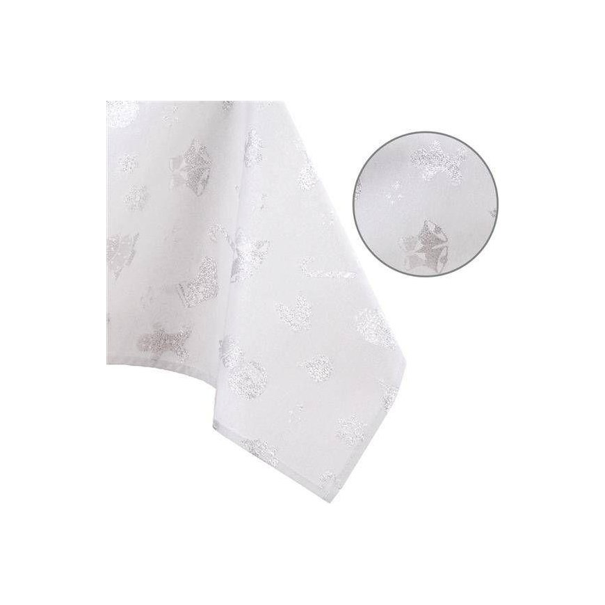 AmeliaHome TCLOTH/AH/CHRISTMASSTORY/HMD/Sidabrinis/140X260