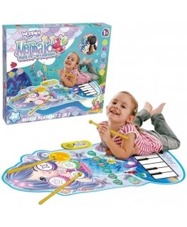 WOOPIE musiikkimatto Mermaid 2in1 interaktiiviset rumpusetit