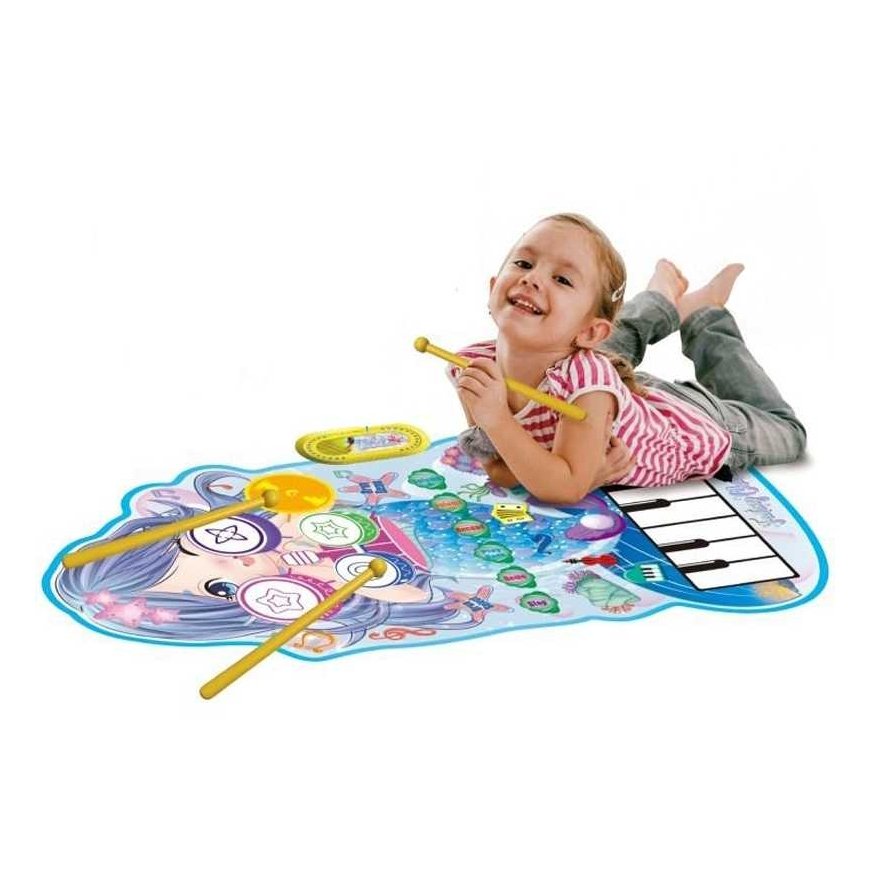 WOOPIE musiikkimatto Mermaid 2in1 interaktiiviset rumpusetit – 2