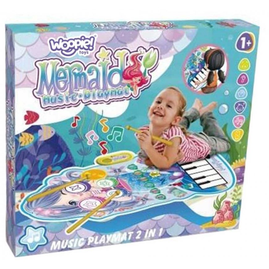 WOOPIE musiikkimatto Mermaid 2in1 interaktiiviset rumpusetit – 3