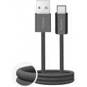 Puro Fabrik 2.0 10W USB-A - USB-C Kootud Kaabel 1.5m - Tume Roheline Puro Fabrik 2.0 10W USB-A - USB-C Kootud Kaabel 1.5m - Tume Roheline