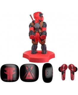 Exquisite Gaming Marvel Deadpool Wireless Headphones & mini cable guy
