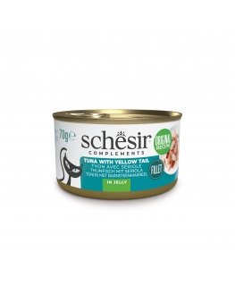 SCHESIR Täiendused Tuunikala kollase sabaga želees - märg kassitoit - 70g