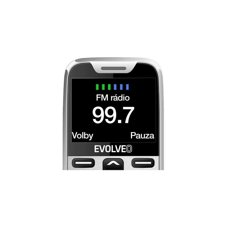 EVOLVEO EasyPhone XR + valkoinen teline – 4