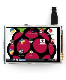 Jutikliskais Varžinis GPIO Ekrāns Raspberry Pi Mikrokompiuteriem - LCD TFT 3.5"