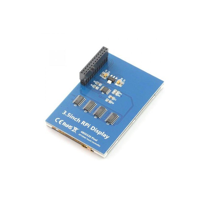 Touch Resistive GPIO Display for Raspberry Pi Microcomputer - LCD TFT 3.5" – 2