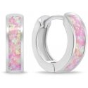 Brilio Silver Silver Ring Earrings with Pink Opal EA1047WP Brilio Silver Silver Ring Earrings with Pink Opal EA1047WP