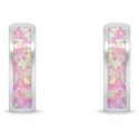 Brilio Silver Silver Ring Earrings with Pink Opal EA1047WP Brilio Silver Silver Ring Earrings with Pink Opal EA1047WP