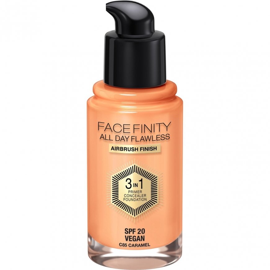 Max Factor Facefinity All Day Flawless 3 in 1 30 ml Buteliukas su pompa Serumas 85 Caramel – 2