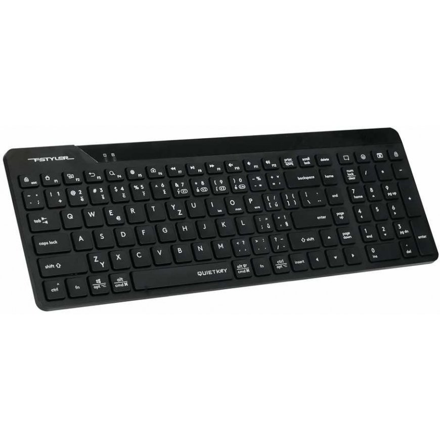 A4tech FStyler FBK23 AS, Wireless Dual mode Bluetooth+2.4G keyboard, CZ, black – 2