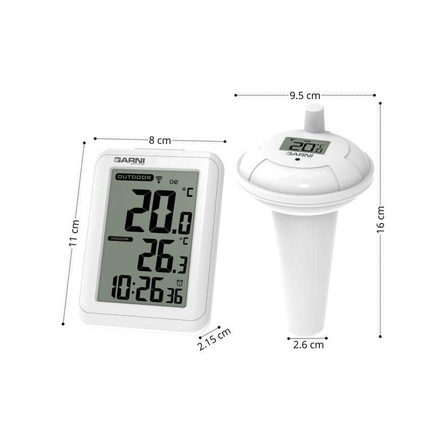 Garni Technology GARNI 245P - Цифровой термометр с датчиком для бассейна – 4