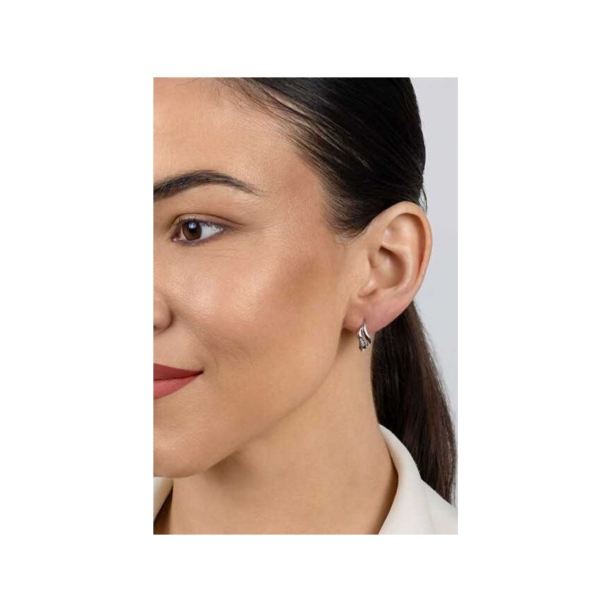 Brilio Silver Stunning gold-plated earrings with cubic zirconia EA1179Y – 2