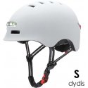 Beaster Scooter Šalmas Beaster BS02HWS, S dydis, baltas, su LED lemputėmis
