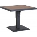 Stalas PARKER 90x90xH52-75cm, pilkas Stalas PARKER 90x90xH52-75cm, pilkas