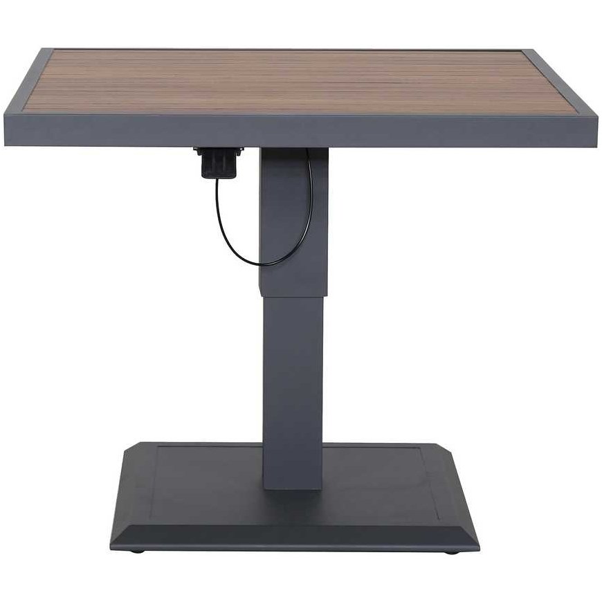 Stalas PARKER 90x90xH52-75cm, hall – 2