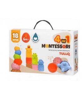 TULLO Montessori pyramid sensory blocks..18 pcs 76136