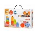 TULLO Montessori pyramid sensory blocks..18 pcs 76136 TULLO Montessori pyramid sensory blocks..18 pcs 76136