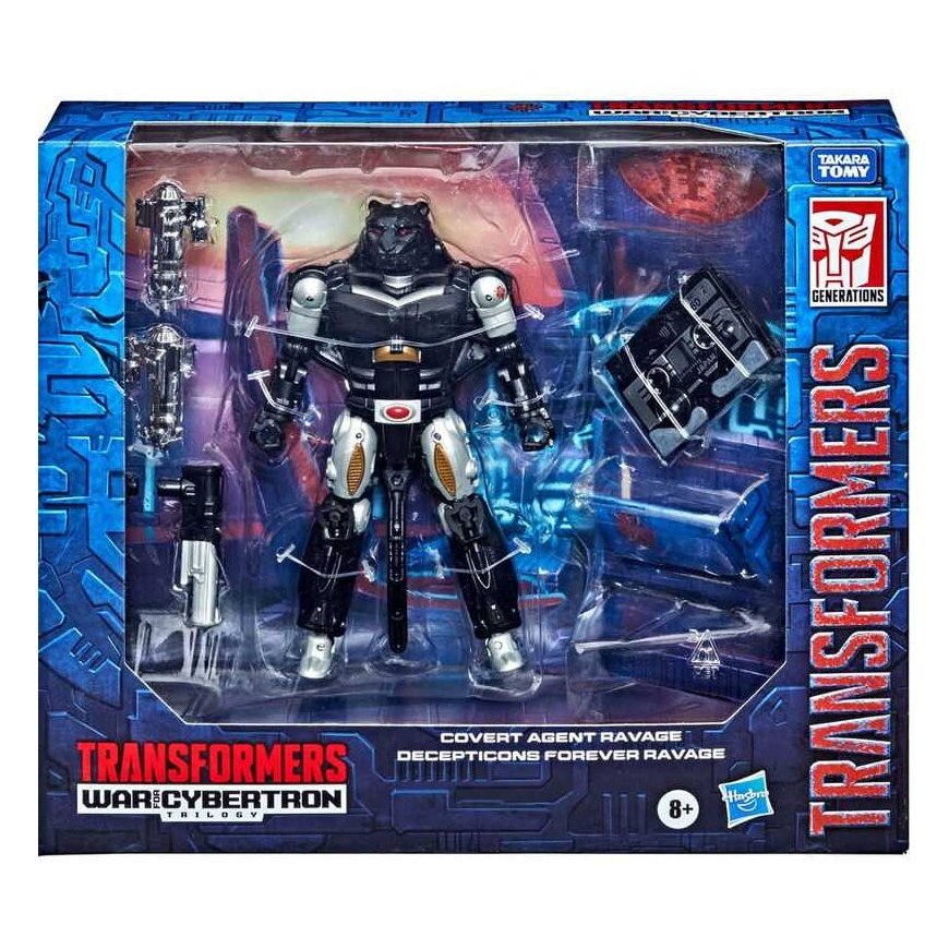 Набор фигурок Hasbro Transformers War From Cybertron Covert Agent Ravage + Decepticon Forever Ravage, 15 см – 4