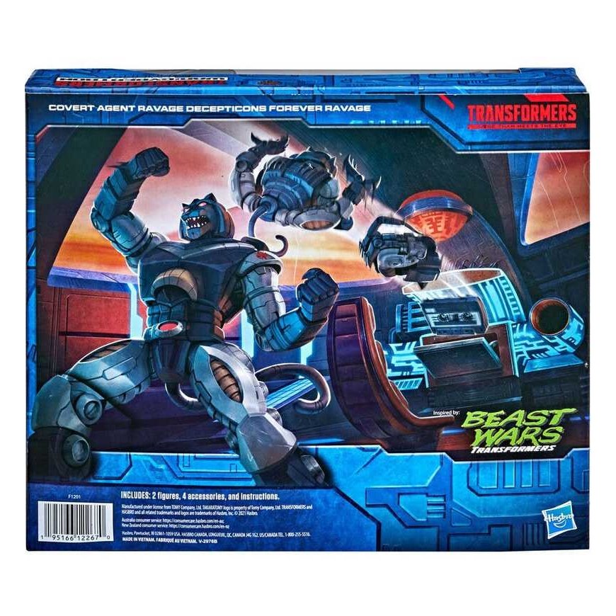 Hasbro Transformers War From Cybertron Covert Agent Ravage + Decepticon Forever Ravage figures set 15cm – 5