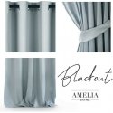 Night curtain with rings AmeliaHome BLACKOUT 140X245 cm, 1 pc, color: silver Night curtain with rings AmeliaHome BLACKOUT 140X245 cm, 1 pc, color: silver