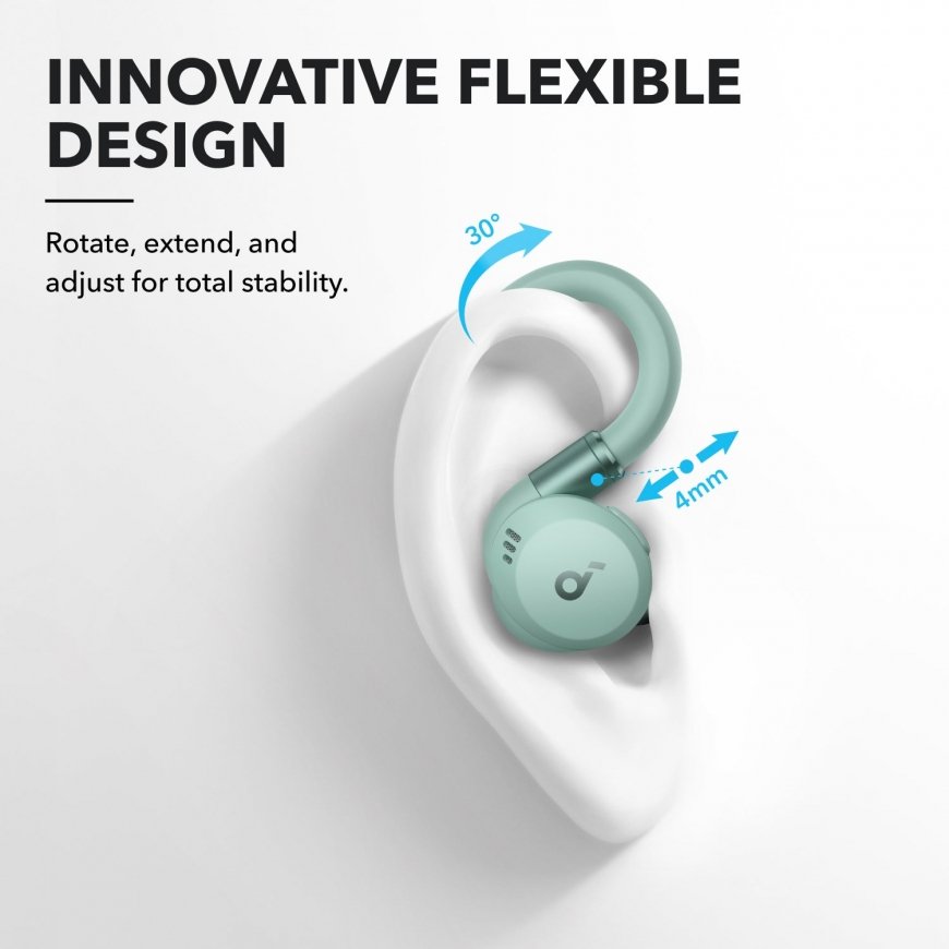 Soundcore Sport X20 Ausinės Bevielis Ausinės su kabliukais Sportai Bluetooth Žalia – 2