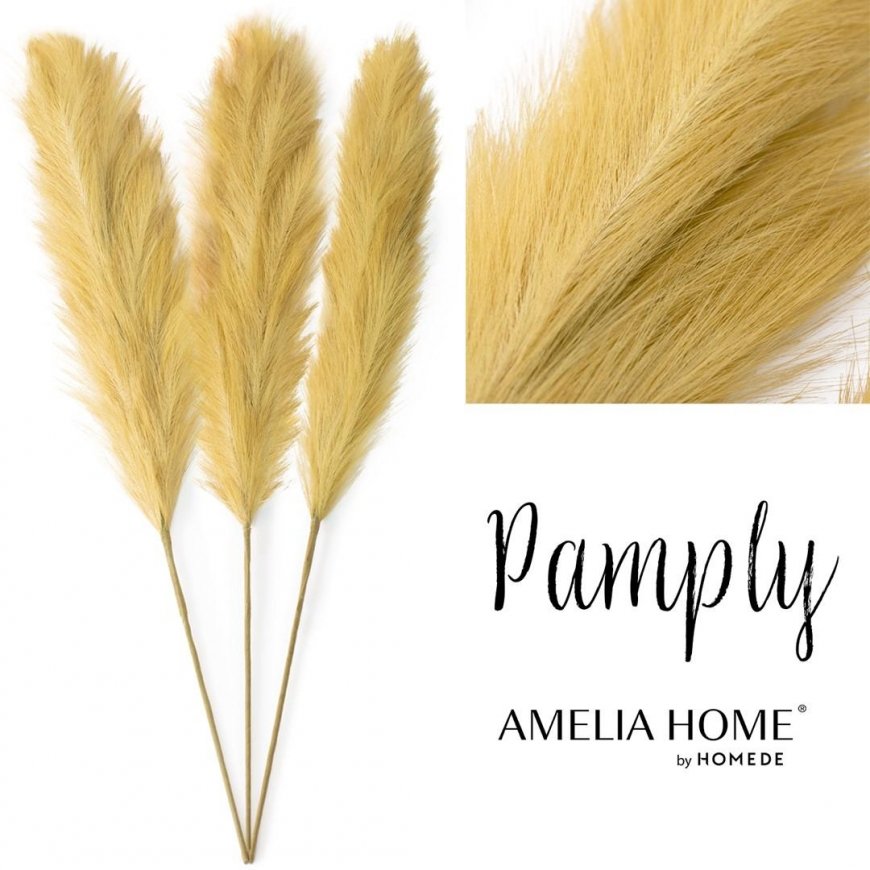 Kunstlik pampasirohi AmeliaHome PAMPLY, 110 cm, 3 tk. värv: mesi – 2