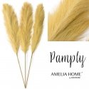 Dirbtinė pampų žolė AmeliaHome PAMPLY, 110 cm, 3 vnt. spalva: medaus