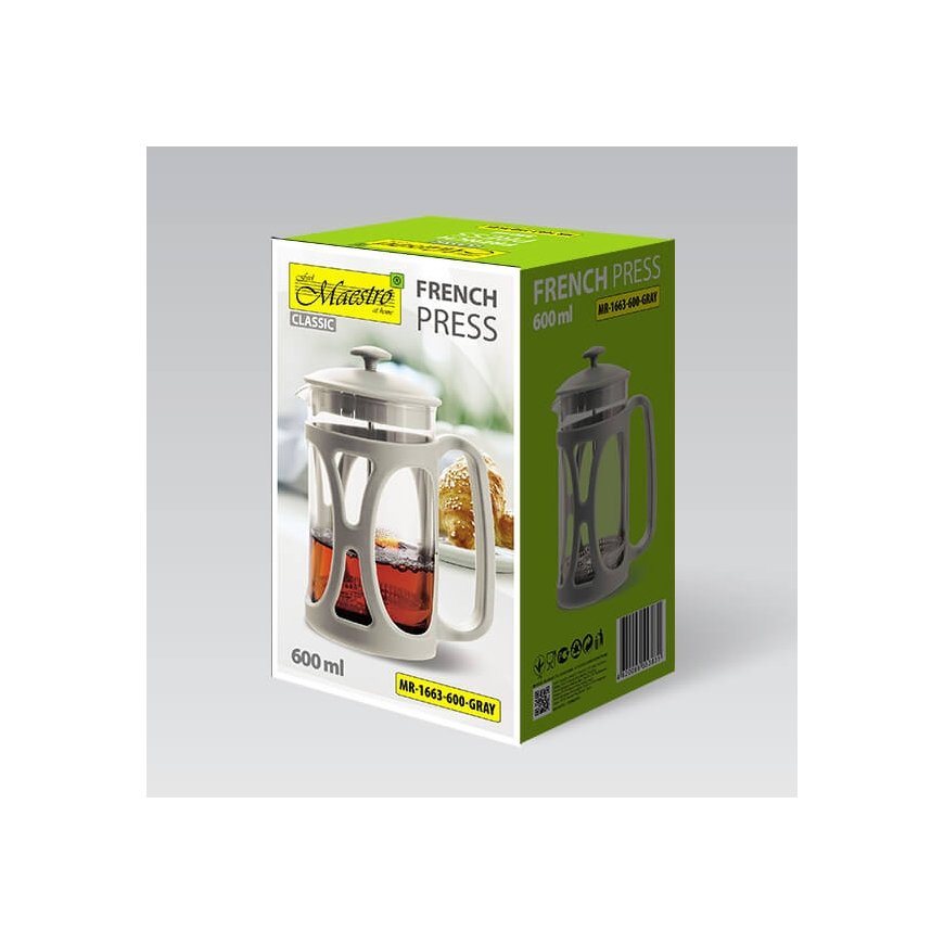 Frances prese MAESTRO MR-1663 (MR-1663-600-GRAY) 600 ml pelēka
