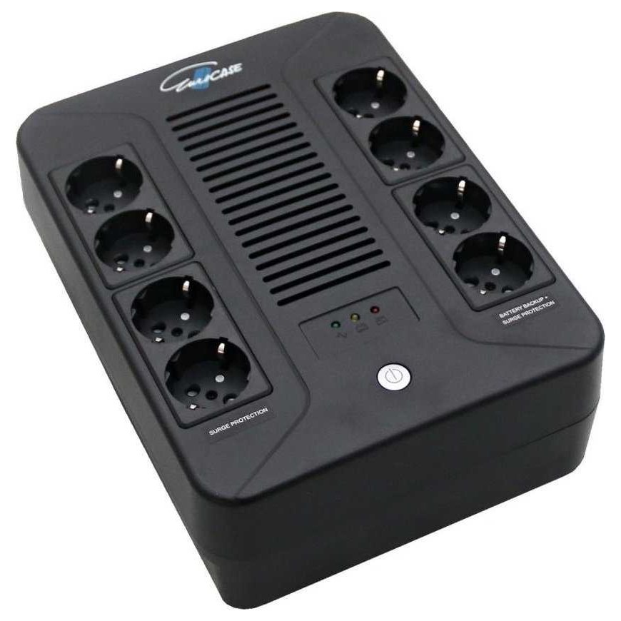 Eurocase EA200PLUS EVO 1000VA, interaktiivne rida, 8x pistik – 4