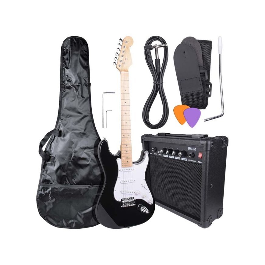NN EG SET BK elektrinės gitaros komplektas