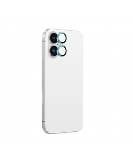 AmazingThing AR Alumīnija 2 Lēcu Stikls ar Kameras Lēcu Rāmīti iPhone 16 | 16 Plus - Zaļš