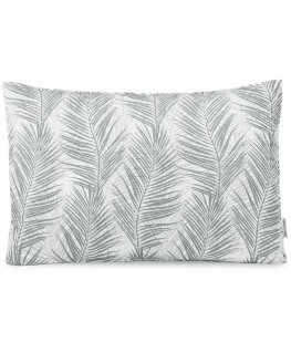Decorative pillow TROPICAL BONAIRE with gray leaves, printed on the inside 50x70 ameliahome