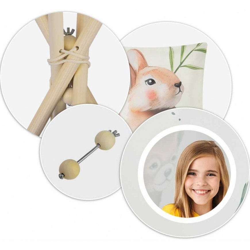 Nukido tipi telts bērniem - smilšu krāsā – 4