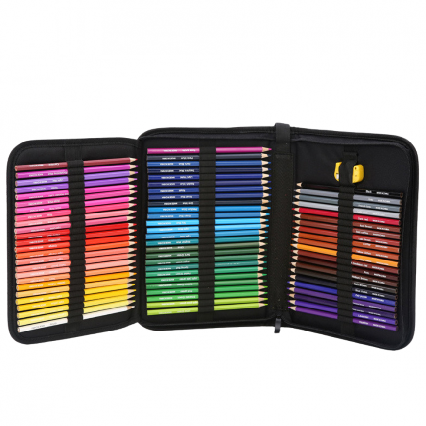 Lean Hexagonal Drawing Pencil Set, Sketching Pencil Case, 72 pcs. – 2