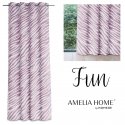 Yöverho AmeliaHome FUN, 140x250 cm, renkaat, väri: valkoinen, vaaleanpunainen Yöverho AmeliaHome FUN, 140x250 cm, renkaat, väri: valkoinen, vaaleanpunainen