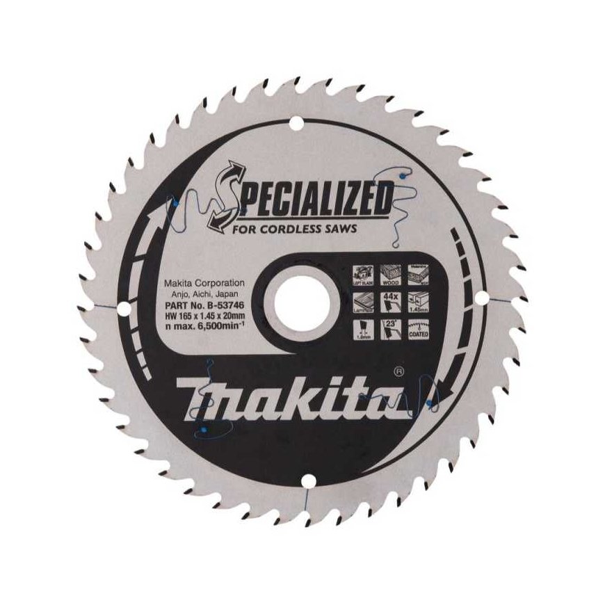 Pjovimo diskas MAKITA 165x1,45x20mm 44T 23°