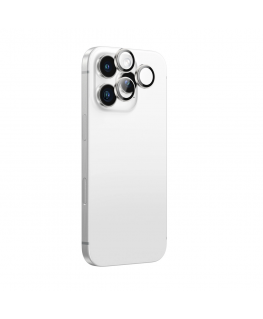AmazingThing AR alumīnija 3 objektīvu stikls ar kameru objektīva rāmi iPhone 16 Pro | 16 Pro Max - Sudraba