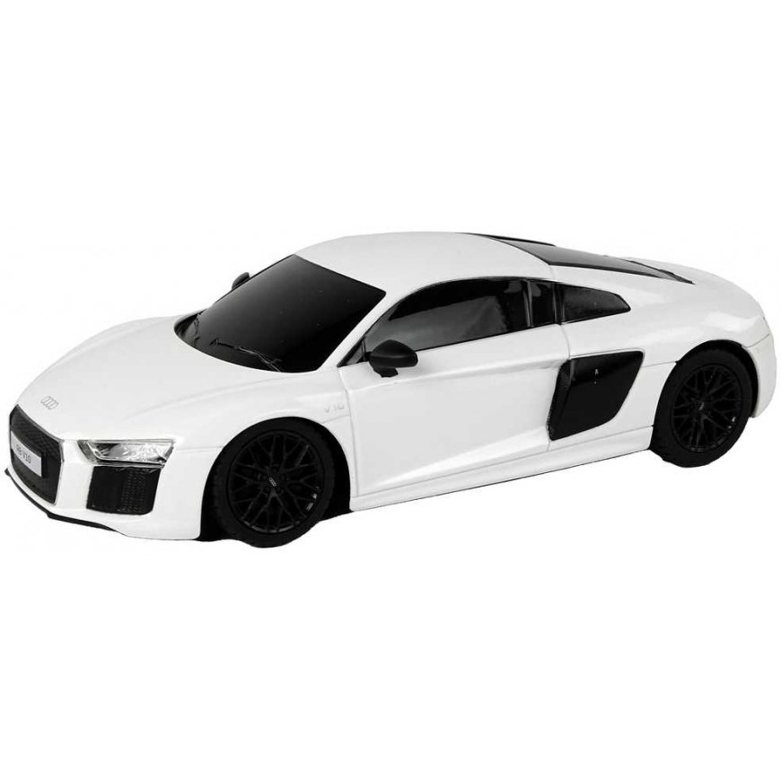 Rastar Radio-controlled car Audi R8 1:24, white – 3