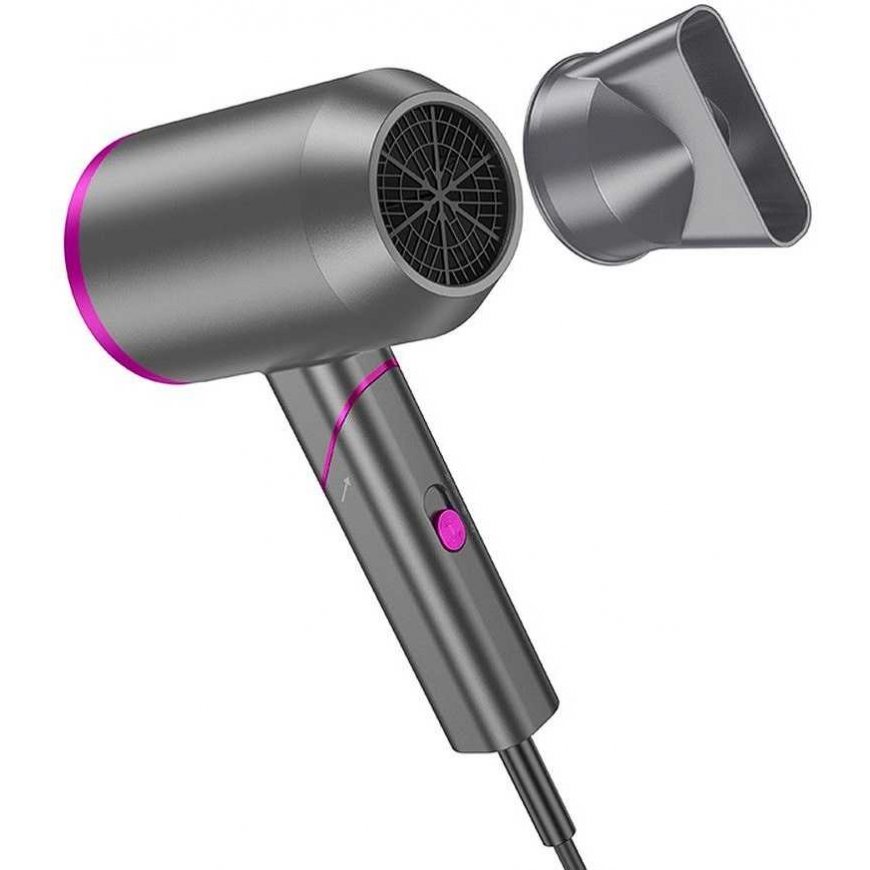 HOCO hot and cold air foldable hair dryer HP13 Plus rose red