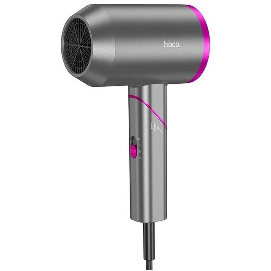 HOCO hot and cold air foldable hair dryer HP13 Plus rose red – 3