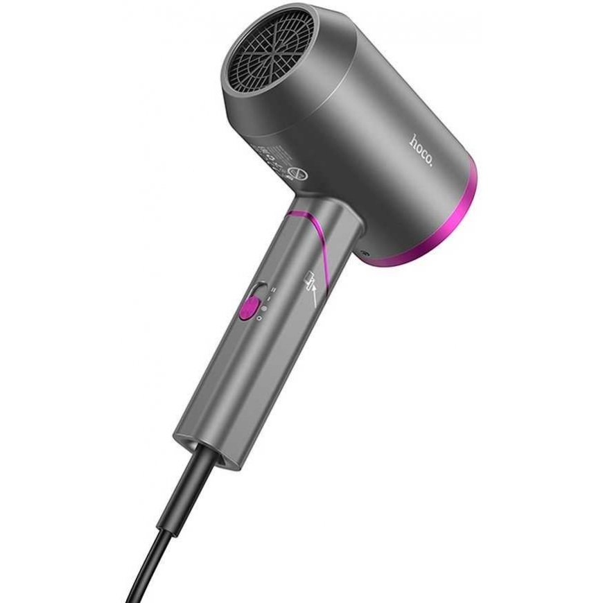HOCO hot and cold air foldable hair dryer HP13 Plus rose red – 5